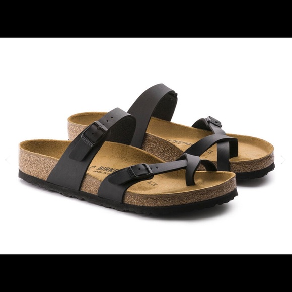 NWT Birkenstock Mayari Birko-Flor Sandals in Black - Picture 2 of 14